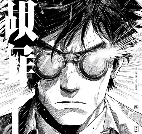 《星落之城》漫画封面，少年在星空下奔跑